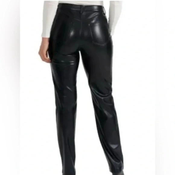 NWT Joie Black Faux Leather Pants Limited Edition Size 10 - Picture 3 of 12
